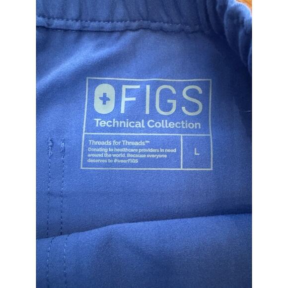 FIGS Cairo Cargo Scrub Pants Royal Blue Straight Leg Men's Size Large - Picture 5 of 7